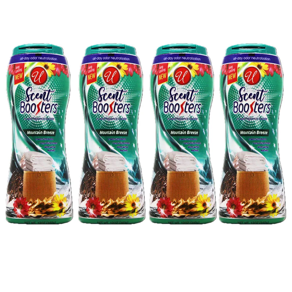4 Laundry Boosters Mountain Breeze Scent In-wash Beads Fragrance Eliminates Odor
