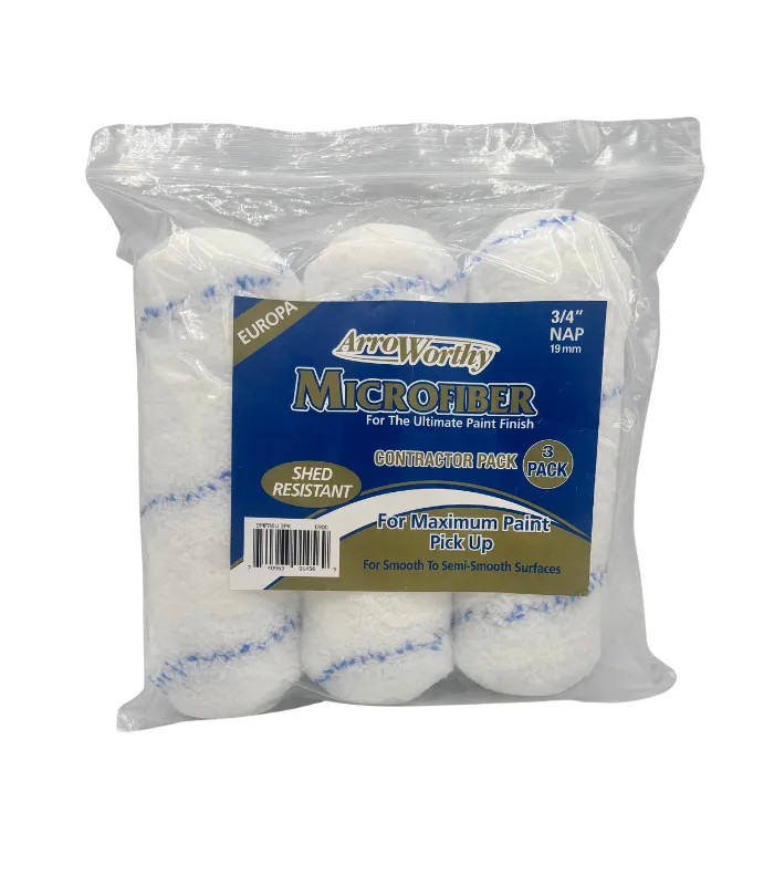 Arroworthy Microfiber Nap Jumbo Cage Roller Refill 3 Pack - 9 Inch