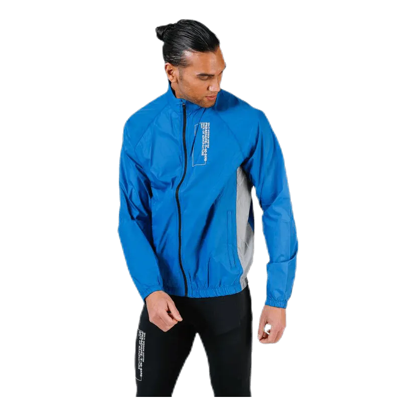 Black Track Jacket Blue