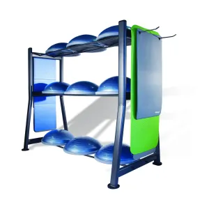 BOSU® Rack with 9 BOSU® Balance Trainers