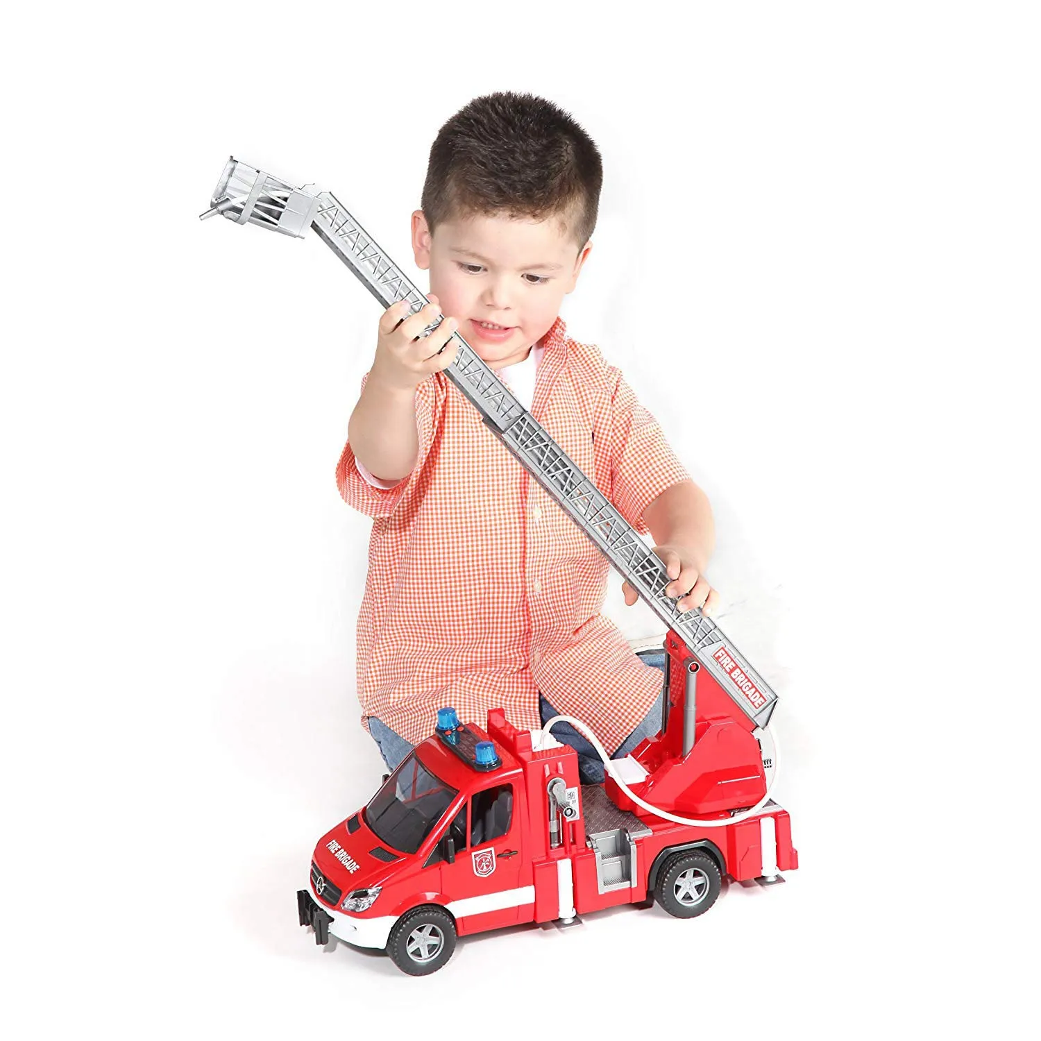 Bruder MB Sprinter Fire Engine with Working Water Pump and Light & Sound Module