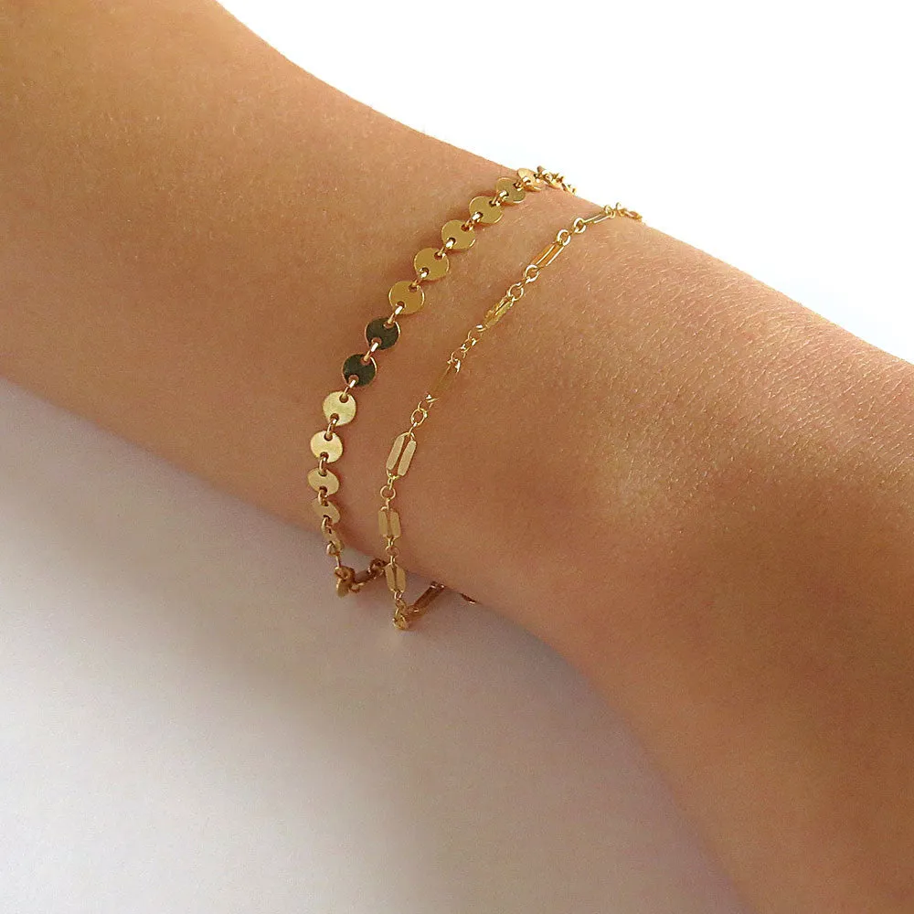 Coin Chain Bracelet