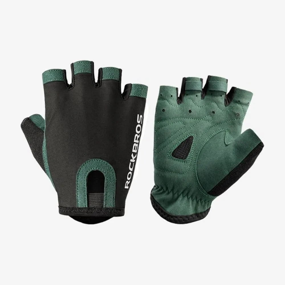 Cycling Gloves Breathable Sweat-wicking Net Bicycle Half Gloves Men