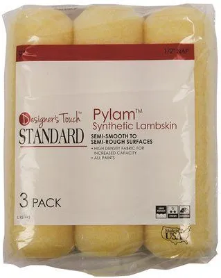 Designer Touch Standard Roller Cover 9 Inch  X 1/2 Inch  Nap 3 Per Pack
