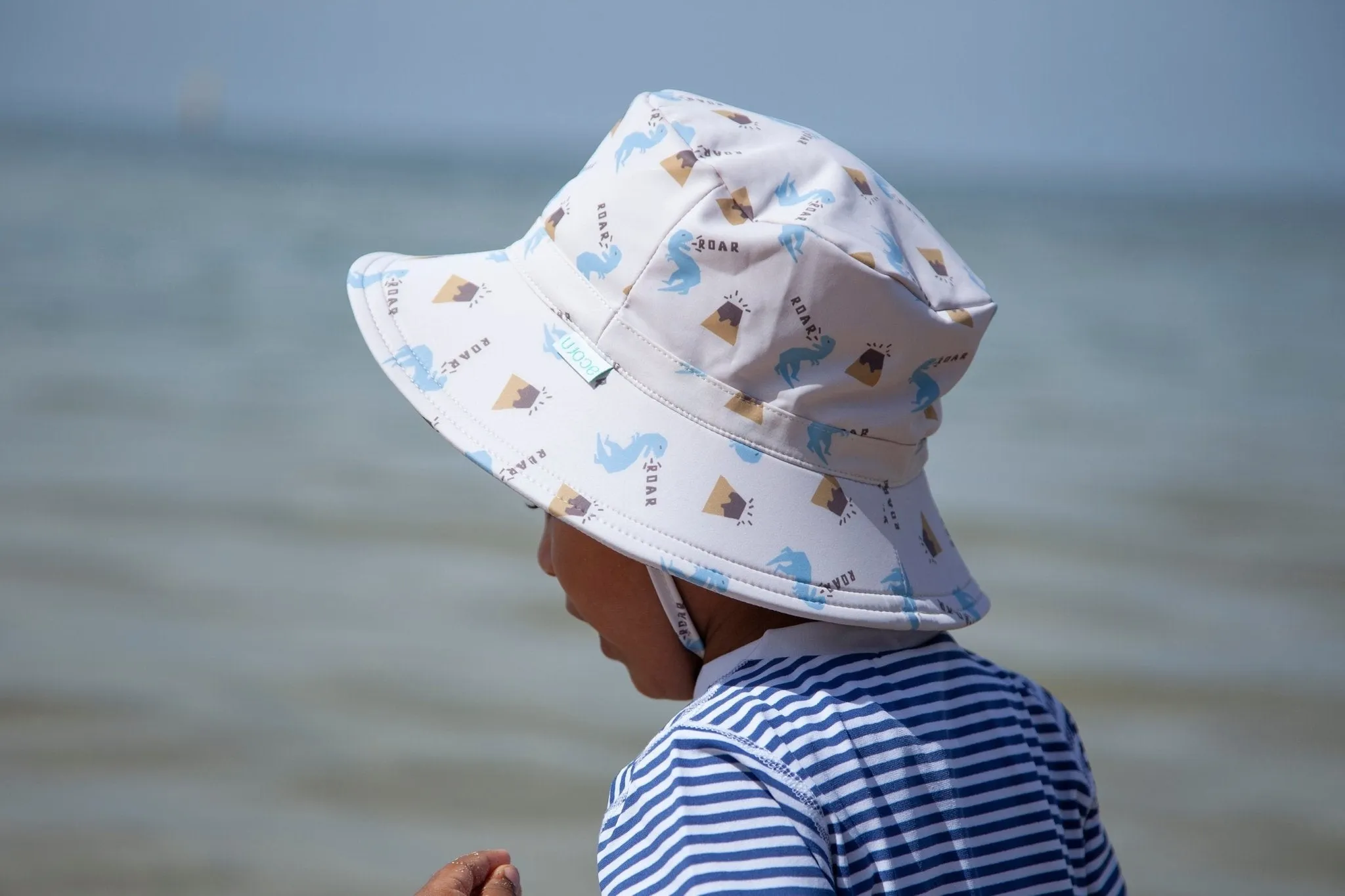 Dino-Roar Wide Brim Swim Bucket Hat