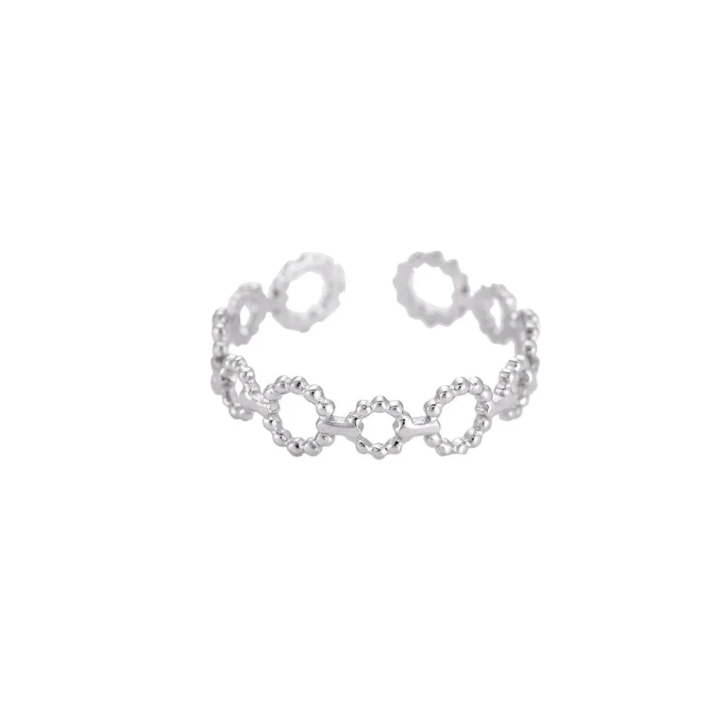 Dotti Love - Ring Silver Cute Small Circles