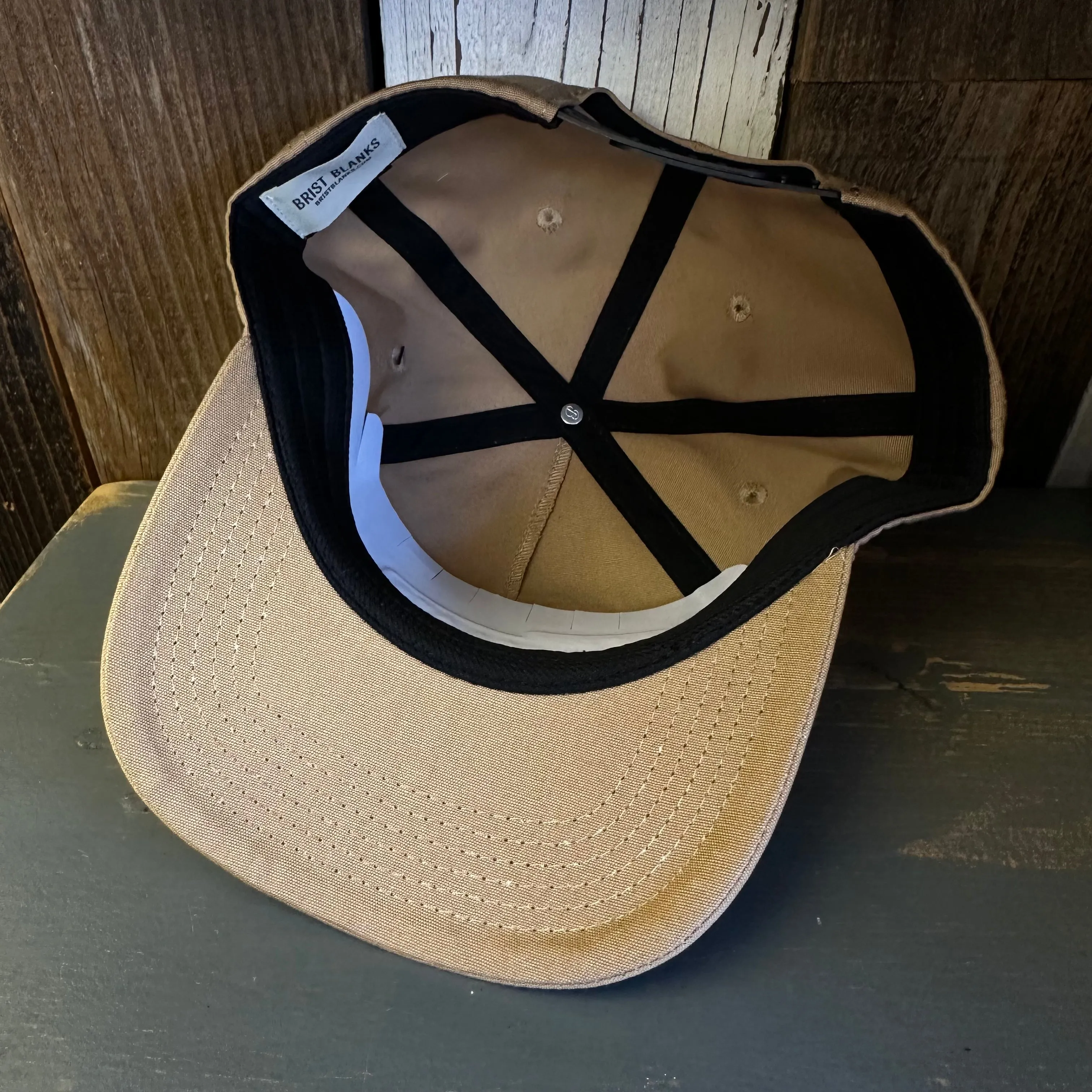 GIVE A HOOT :: DON'T POLLUTE - 5 Panel Hat - Khaki