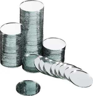 GOLDPADDY 1 Inch Small Round Glass Mirror Circles for Arts and Crafts Projects, Jwelery, Framing, Decoration (120 Pieces)
