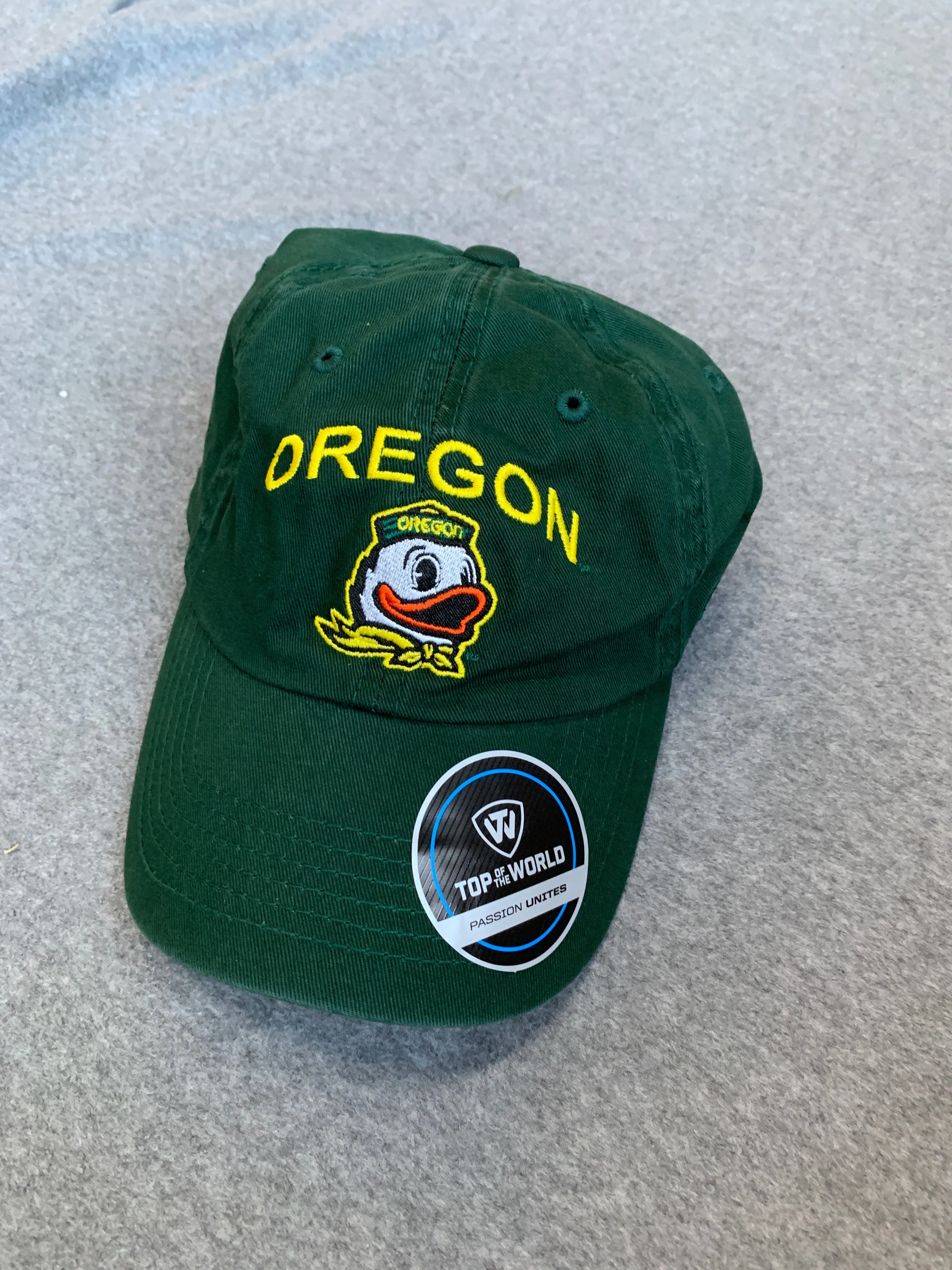 Green Oregon Ducks Hat With Oregon