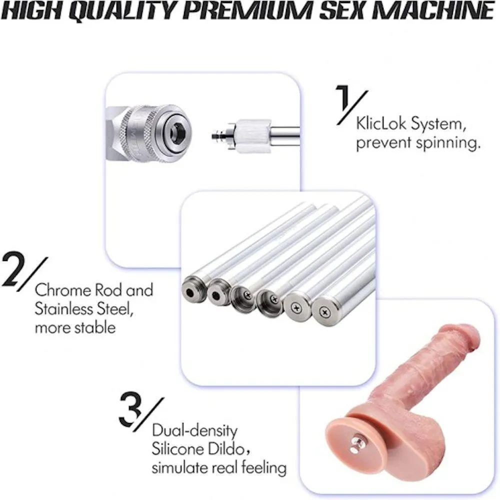Hismith & Wildolo Intelligent APP Controlled Premium Sex Machine with KlicLok System