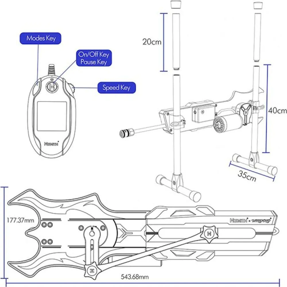 Hismith & Wildolo Intelligent APP Controlled Premium Sex Machine with KlicLok System