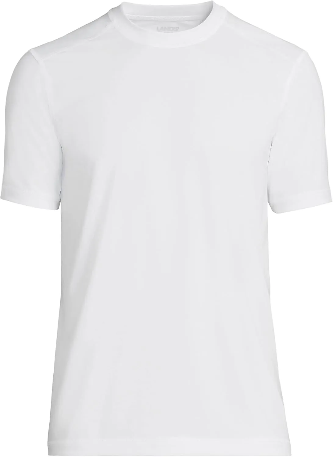 Lands' End Men's Short Sleeve Swim Tee Rash Guard
