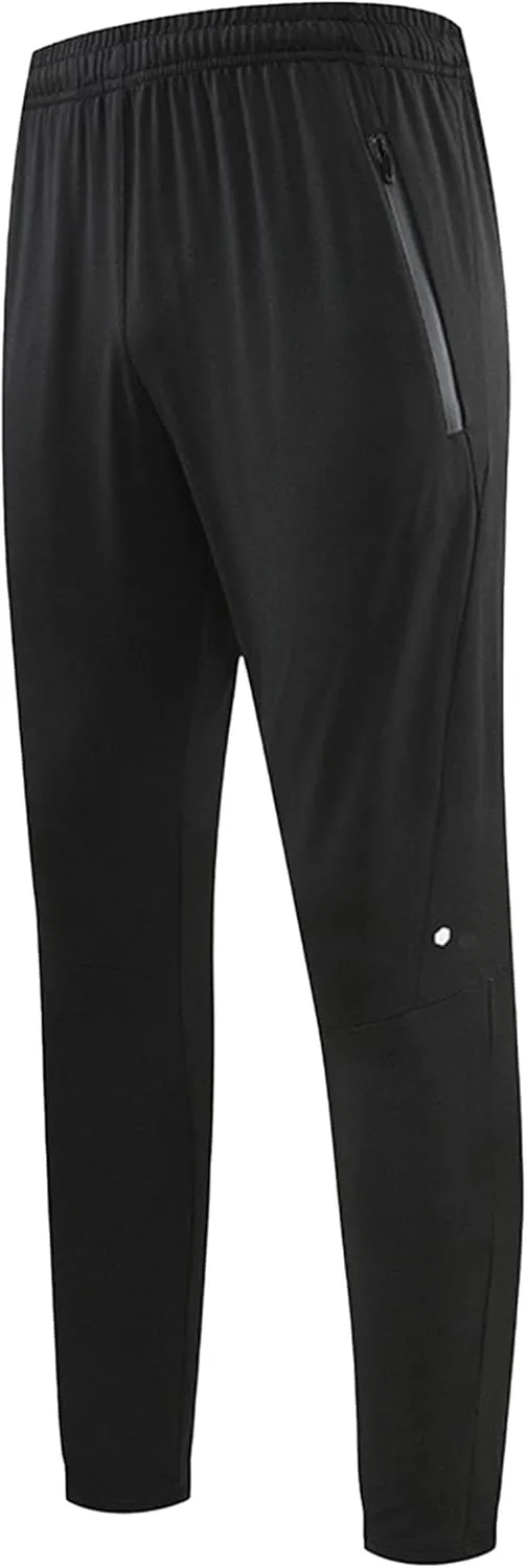 Men's Elastic Waist Stretch Running Athletic Pants Quick Dry Comfort Workout Trousers Casual Solid Outdoor Sweatpants