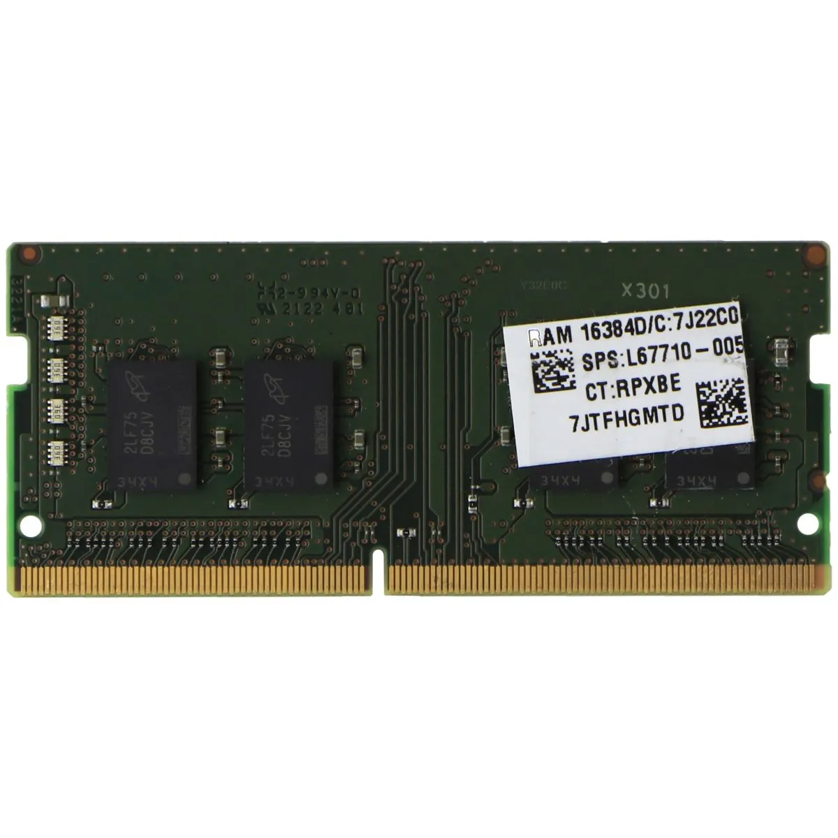 Micro DDR4 (16GB) 1Rx8 PC4-3200AA PC RAM Memory (MTA8ATF2G64HZ-3G2F1)