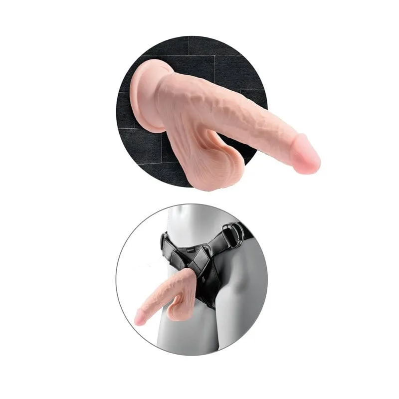 Pipedream Products King Cock Plus 8" Triple Density Cock With Swinging Balls