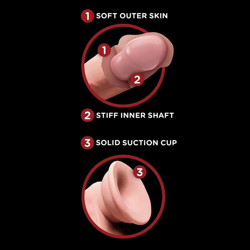 Pipedream Products King Cock Plus 8" Triple Density Cock With Swinging Balls