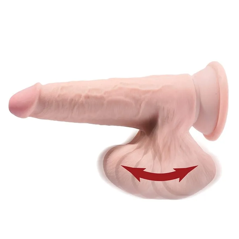 Pipedream Products King Cock Plus 8" Triple Density Cock With Swinging Balls