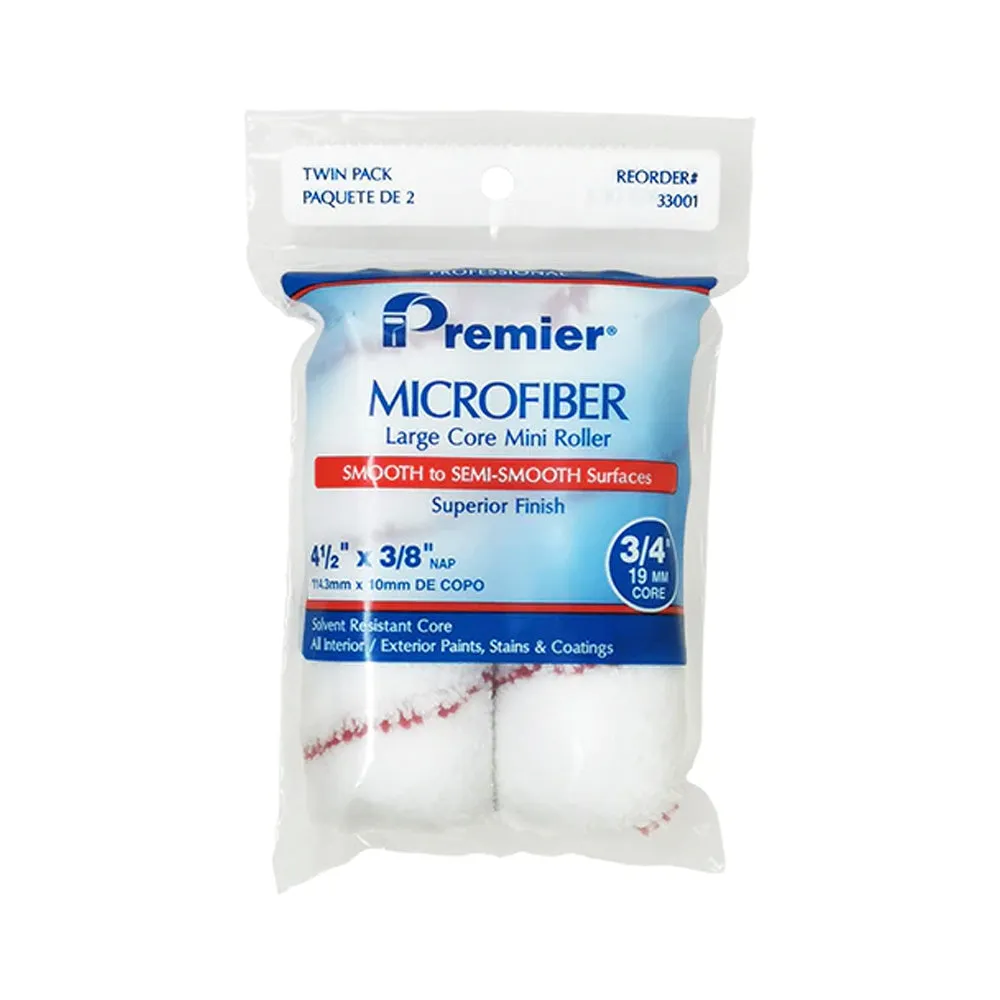 Premier MicroFibre Mini Jumbo 4.5" Twin Pack Large Core