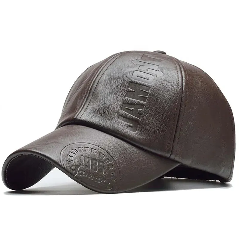 Pu Leather Letter Printing Baseball Ca