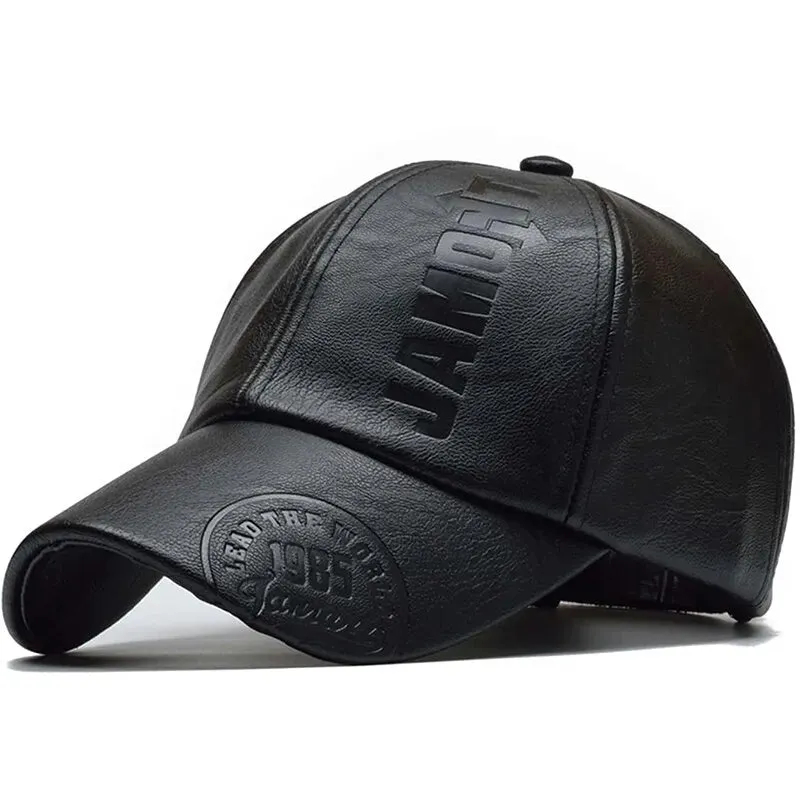 Pu Leather Letter Printing Baseball Ca
