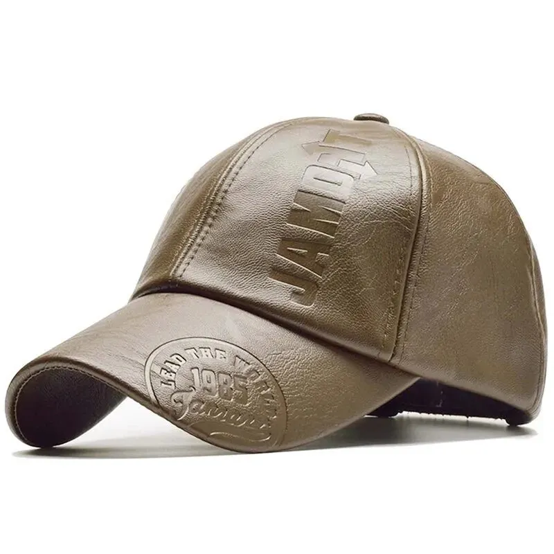 Pu Leather Letter Printing Baseball Ca