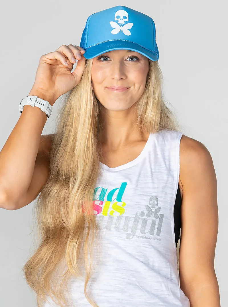 Retro Foam Trucker Colombia Blue Edition