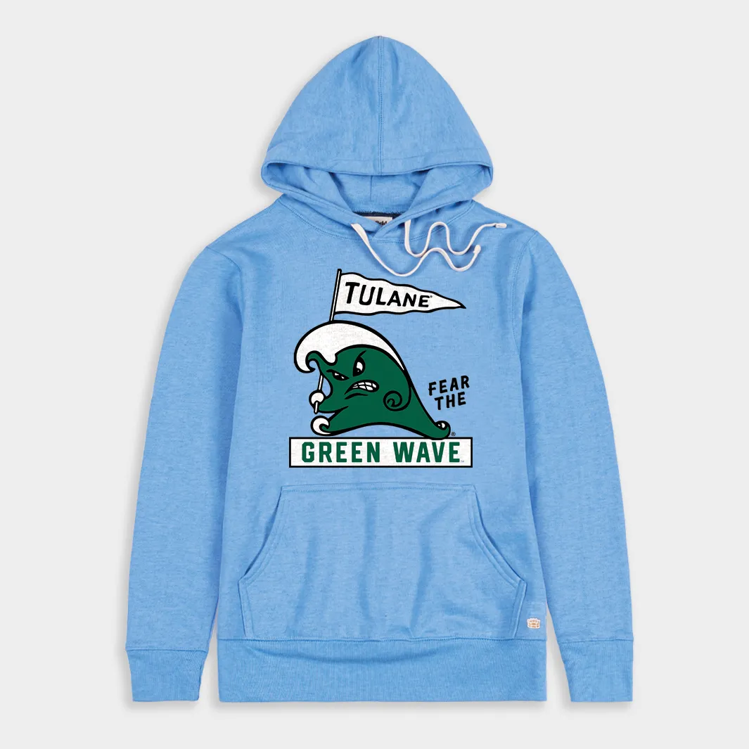 Retro Tulane Green Wave Hoodie