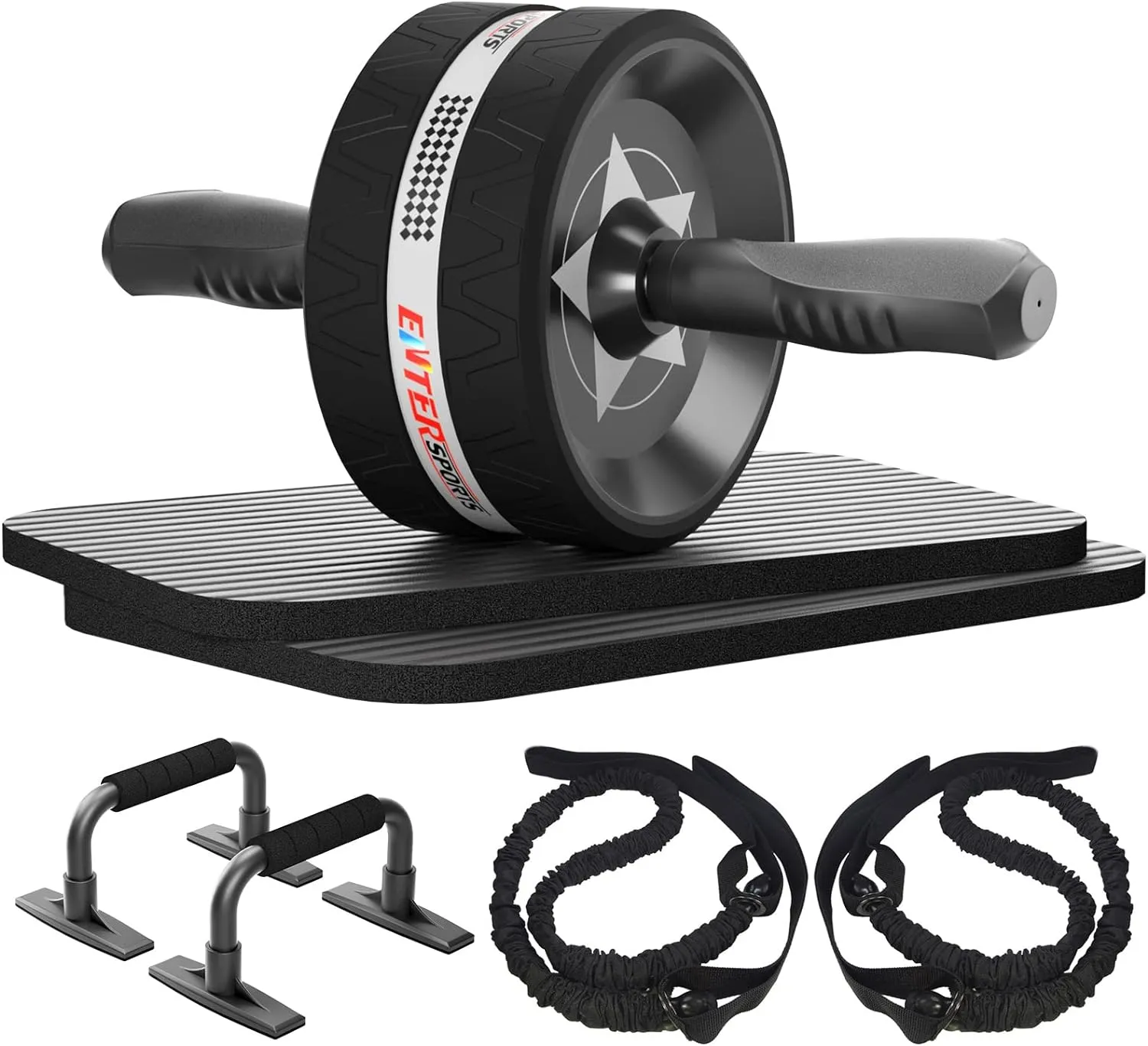 Roue Abdominale 6 en 1 avec Bande de Fitness - Maison | Fitnessterapy