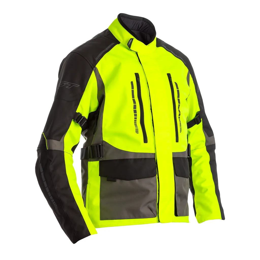RST Atlas CE Textile Jacket - Flo Yellow / Black / Grey