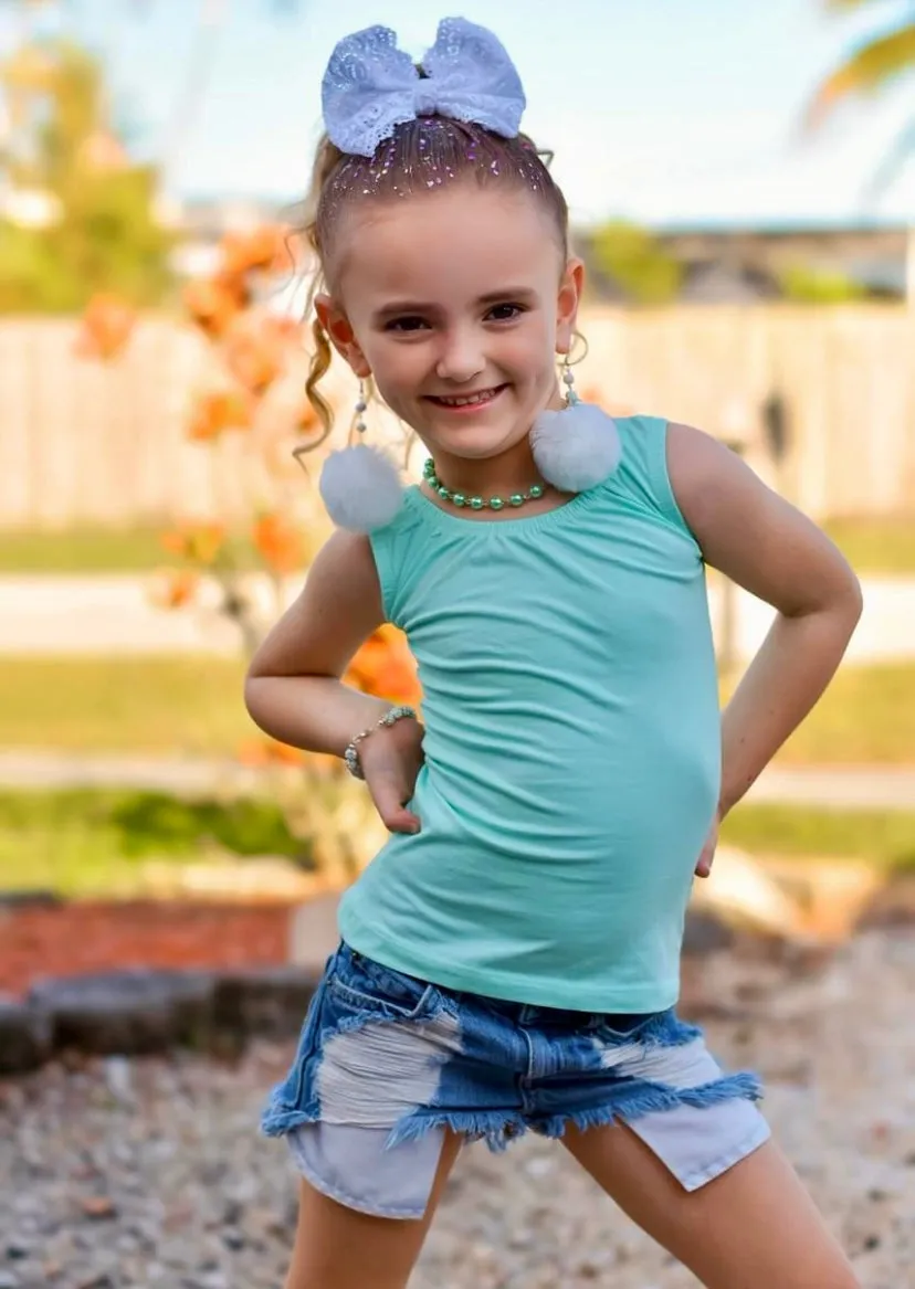 Sleeveless Bowback Top ~ Mint