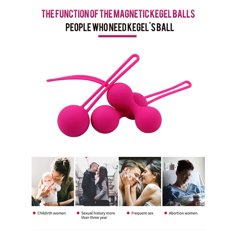 Smart Kegel Balls Vaginal Balls Muscle Tight Exercise Vibrator Vaginal Clit Massager Ben Wa Balls Sex Toys For Adults Women