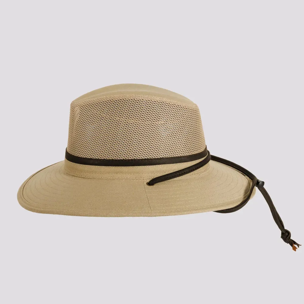 Smokey | Mens Nylon Outback Sun Hat with Mesh Sides