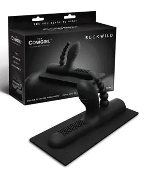 The Cowgirl Buckwild Silicone Sex Machine Attachment - Black