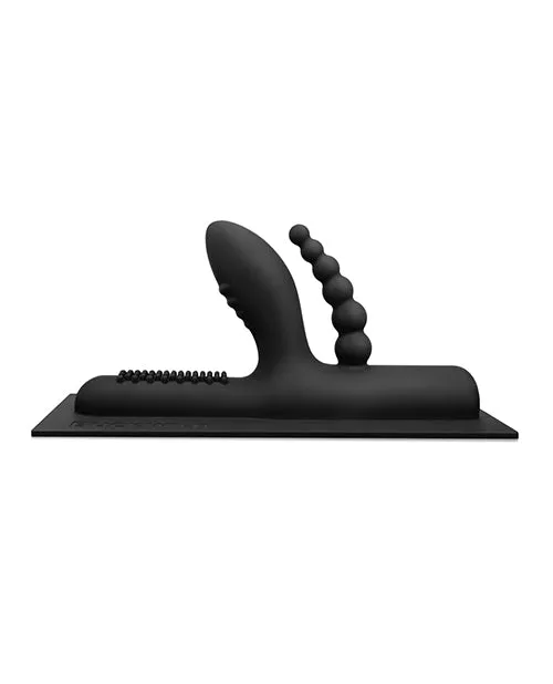 The Cowgirl Buckwild Silicone Sex Machine Attachment - Black