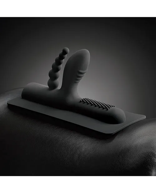 The Cowgirl Buckwild Silicone Sex Machine Attachment - Black