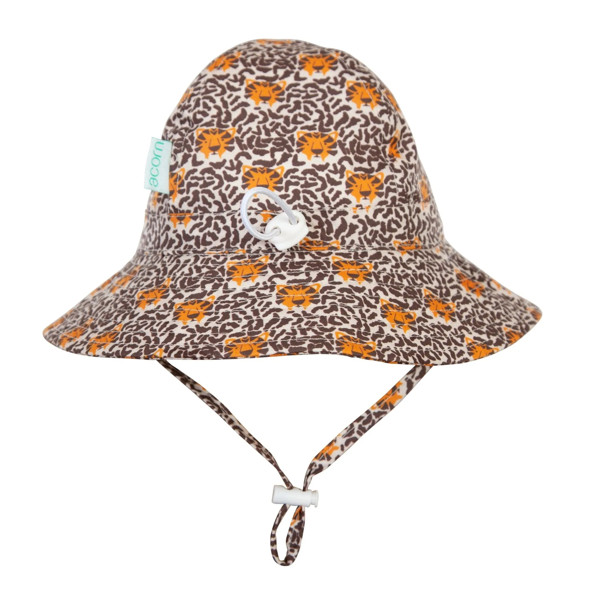 Tiger Face Wide Brim Infant Sunhat