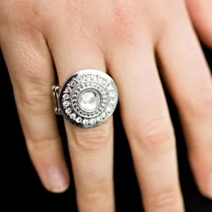 Upstate Style White Rhinestone Ring